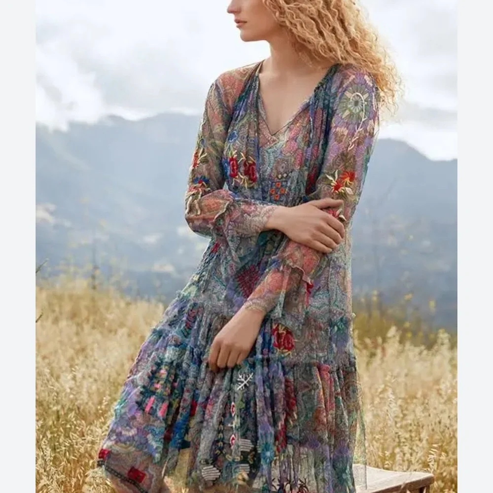 Johnny Was Wilde Mesh Dress. New with tags. - Picture 2 of 7